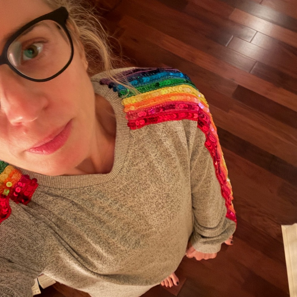 Lola + the Boys Rainbow sweat suit (Mommy + Me)